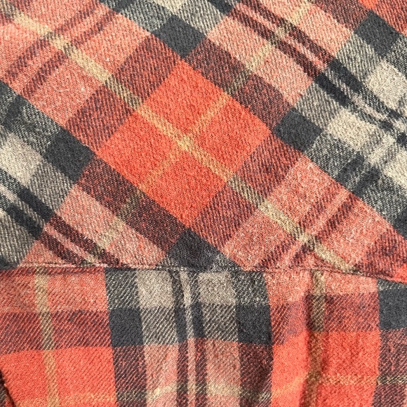 Angie Red and Green Plaid Flannel Button Up, Ladies’ Size Medium - Picture 5 of 7